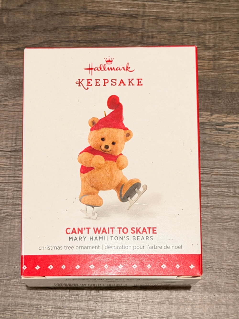 2015 Hallmark Keepsake Mary's Bears Can't Wait To Skate Christmas Ornament NEW!